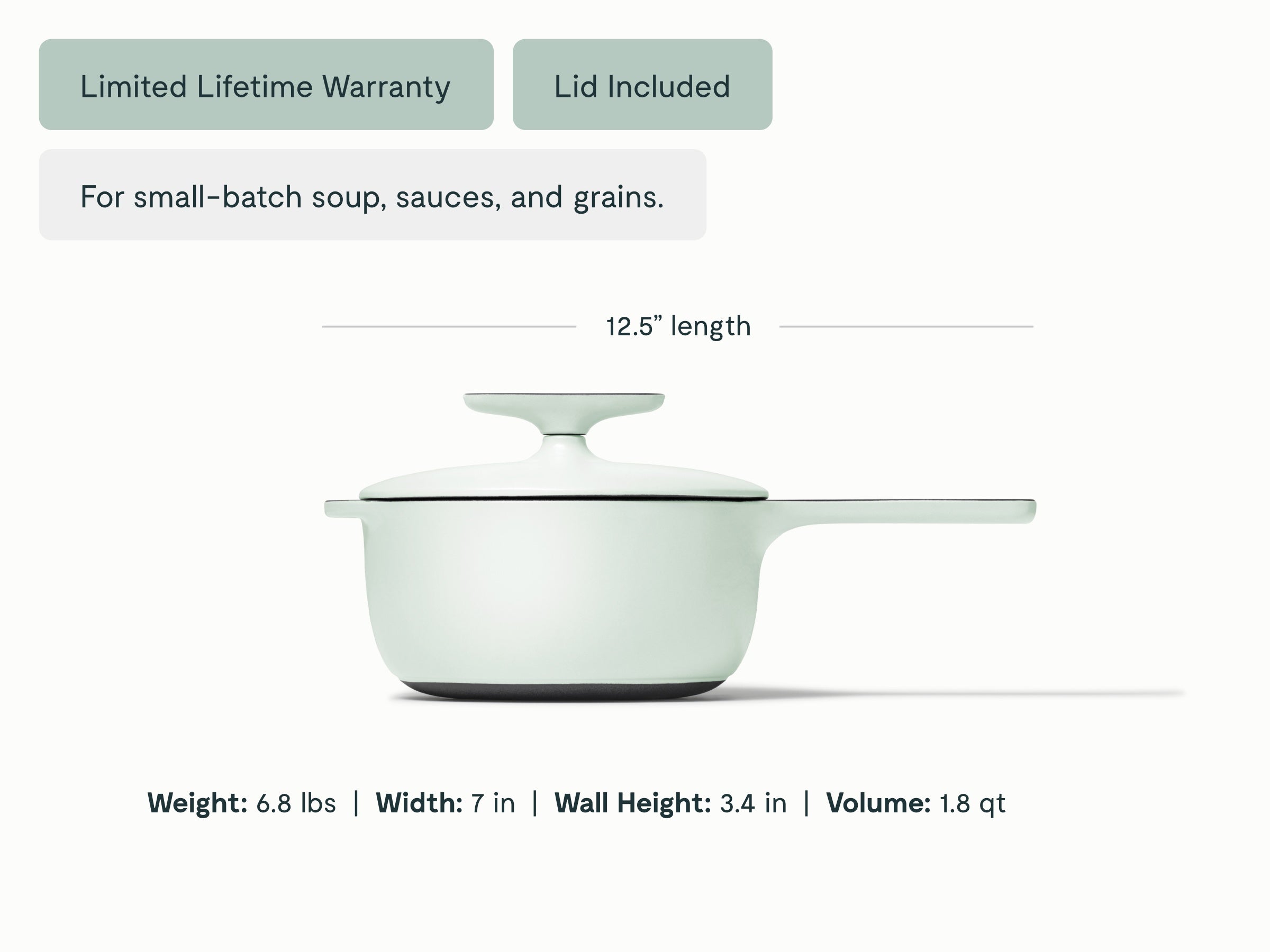 Cast Iron Mini Sauce with Lid - Image 13